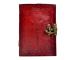 Handmade celtic cross leather journal diary and notebook